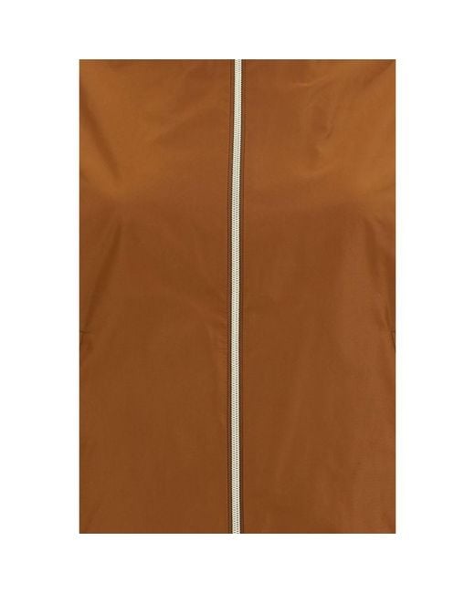 Herno Brown Polyester Rain Coat Clothing