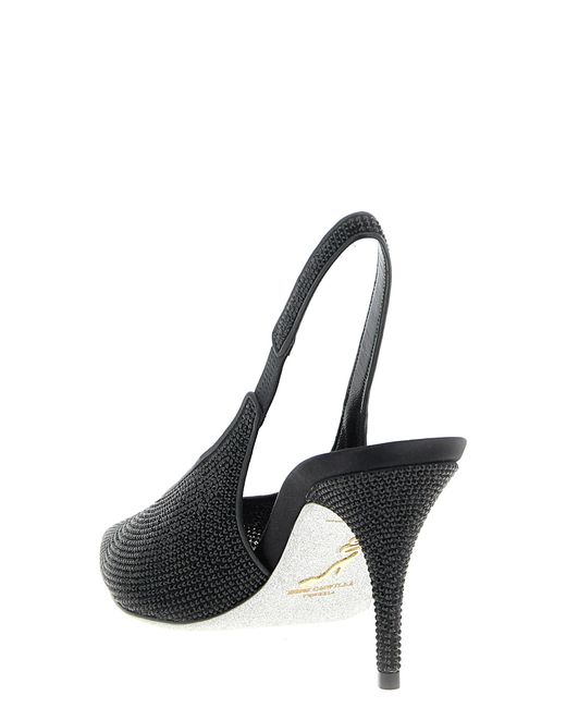 Rene Caovilla Black 'Jinny' Slingback