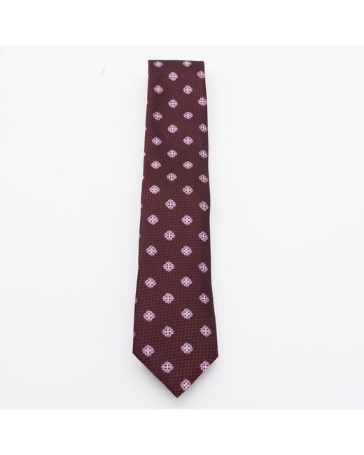 Zegna Purple Dark Silk Tie for men