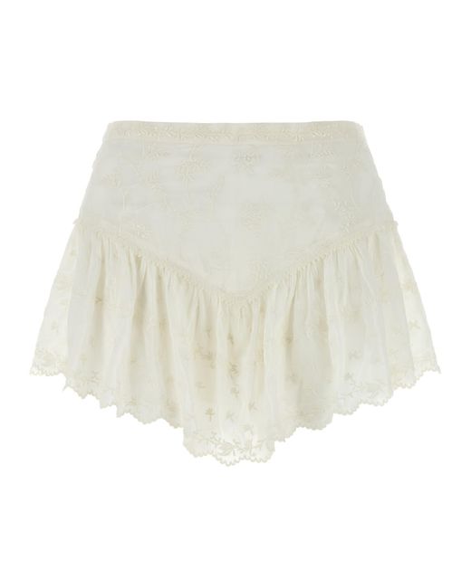 Isabel Marant White 'Zoelia' Shorts