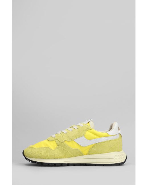 Autry Yellow Reelwind Low Sneakers