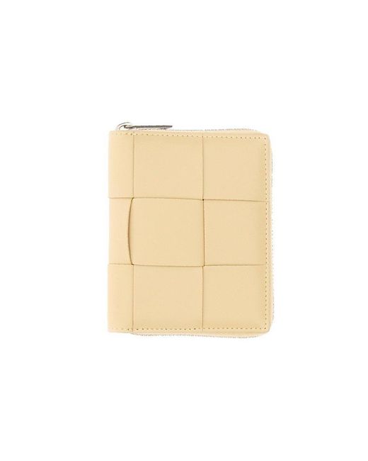 Bottega Veneta Natural Compact Zip-up Wallet for men