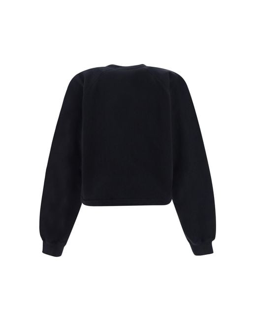 Gucci Black Jersey Sweatshirt With Embroidery