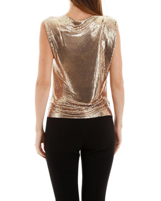 Rabanne Natural Sleeveless Chainmail Top