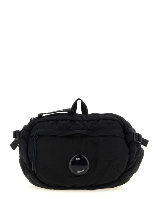 C P Company Black Shoulder Belt Bag for men
