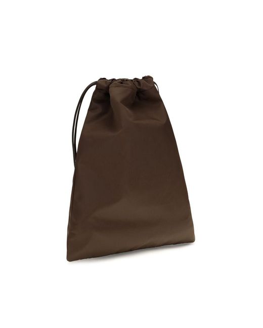 Prada Brown Polyamide Clutch Bag