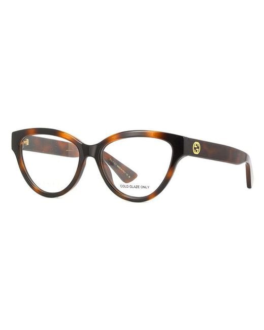 Gucci Brown Frame And Lens Eyeglasses