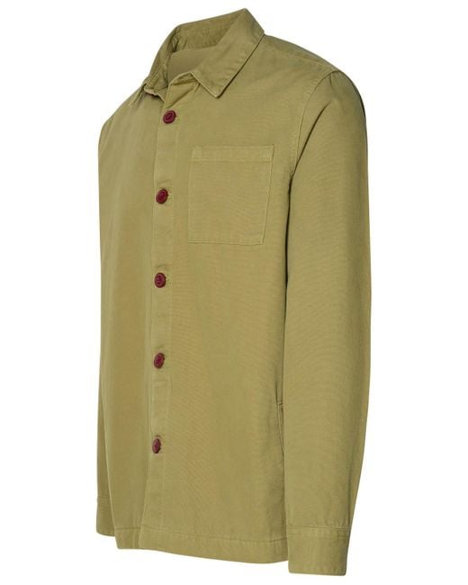 Barbour Green Cotton Shirt for men