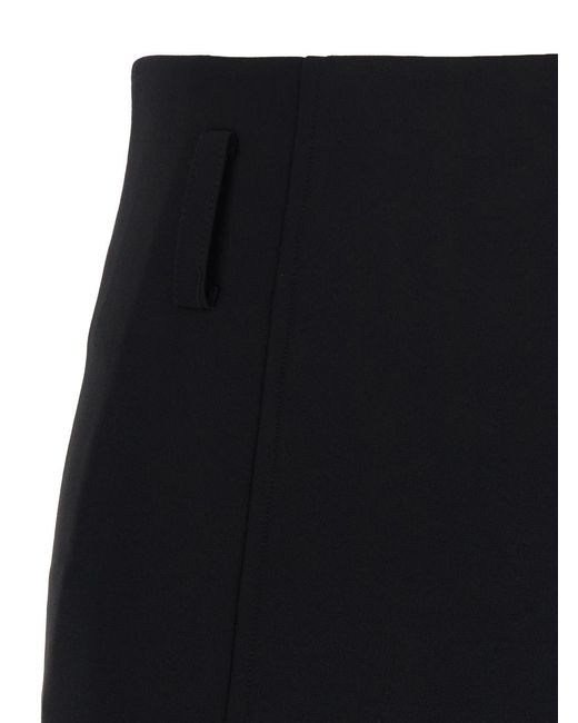 Le Plain Black Skirt Panel