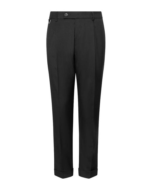 Low Brand Black Trousers Virgin Wool for men