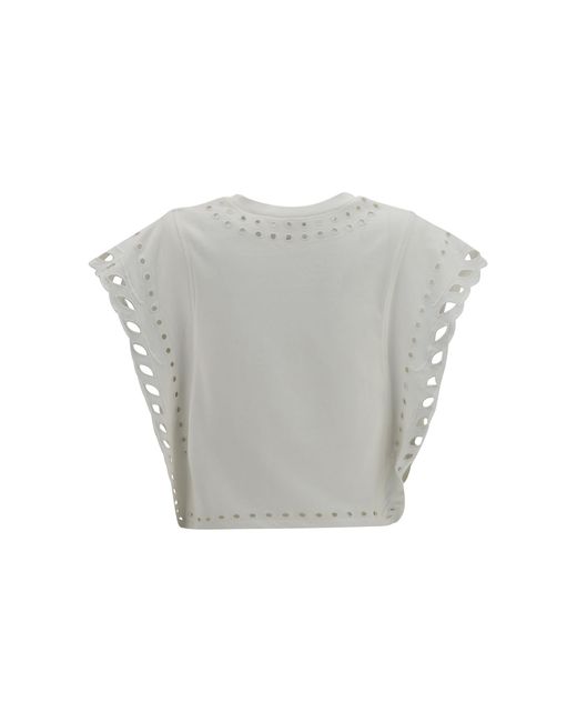 Isabel Marant Gray Odyle Cotton T-Shirt T-Shirts