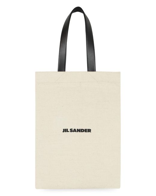 Jil Sander Natural Canvas Tote Bag for men