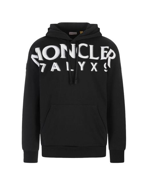 Moncler Genius Black Hooded Sweatshirt