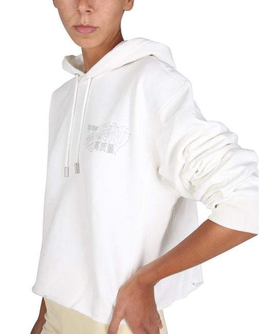 Opening Ceremony White Hoodie Cotton Sweatshirts