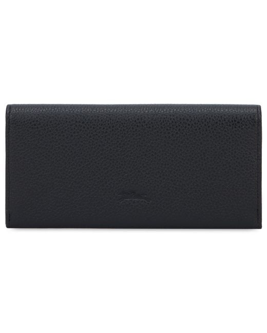 Longchamp Gray Wallet Leather & Purses