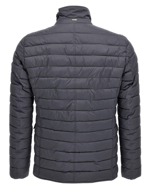 Herno Blue Quilted Puffer Jacket for men