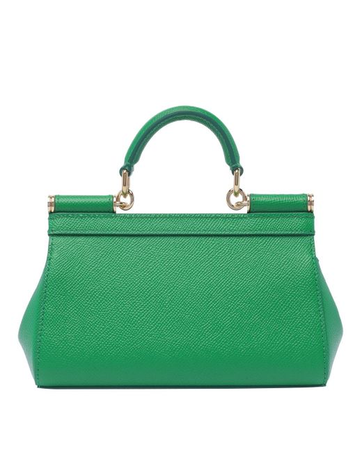 Dolce & Gabbana Green Elongated Sicily Handbag