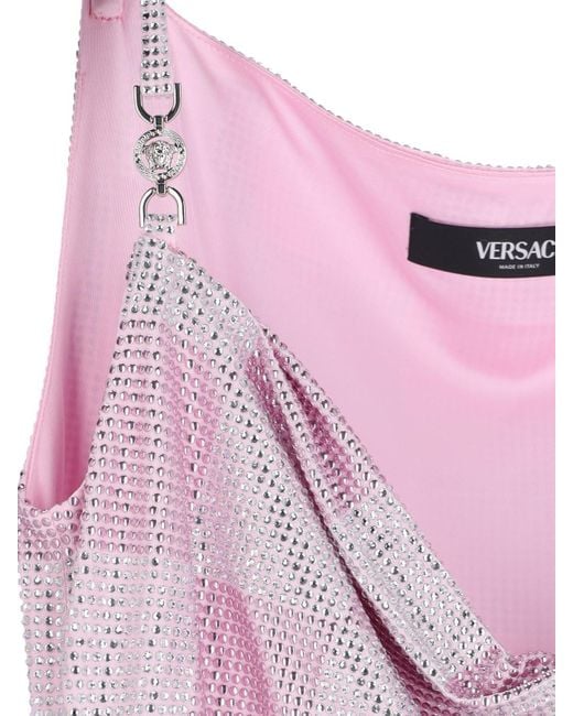 Versace Pink Check Mini Dress