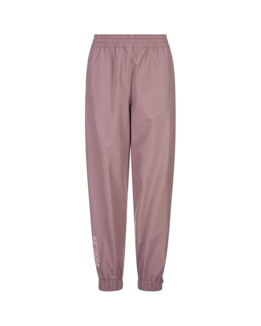 3 MONCLER GRENOBLE Purple Light Pink Gore-tex Trousers