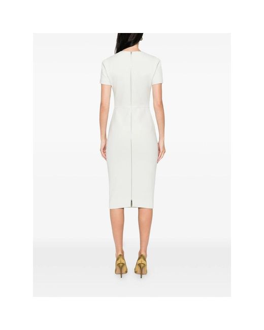 Victoria Beckham White Dresses
