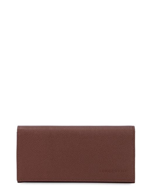 Longchamp Brown Leather Wallet & Purses