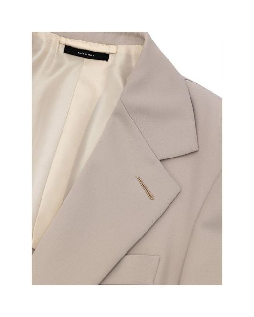 Tom Ford Natural Wool Blazer Clothing for men