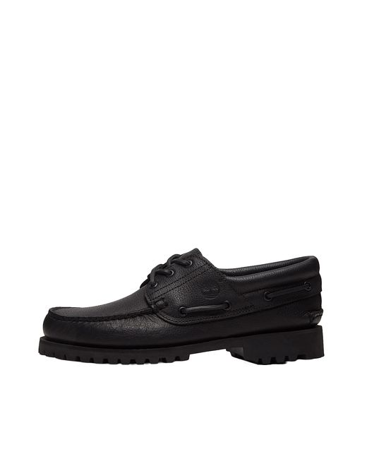 Timberland Black Boat Shoes Leather for men