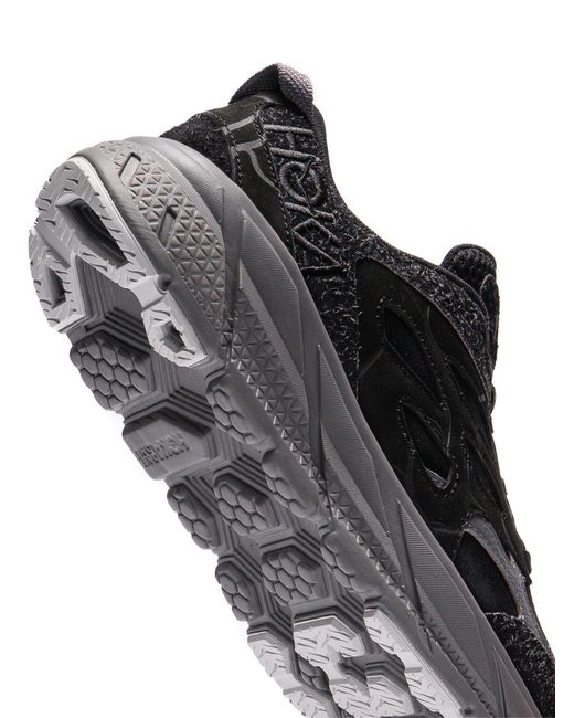 Hoka One One Black Clifton L Suede Tp Sneakers for men