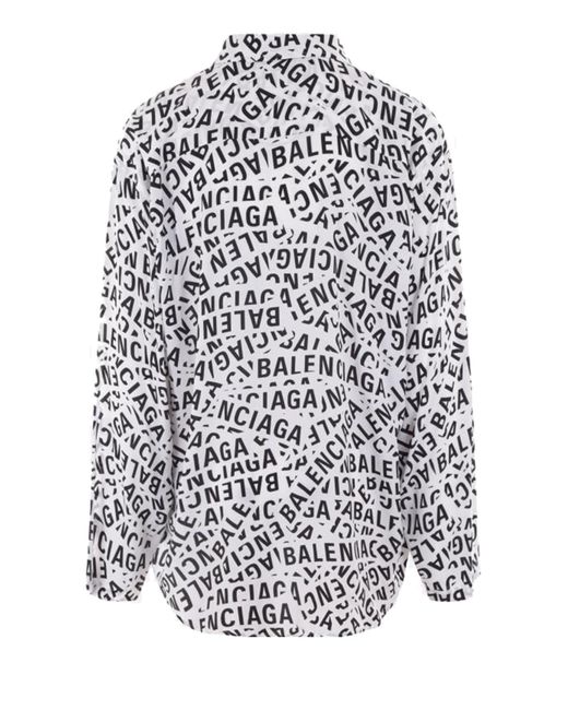 balenciaga all over logo polo