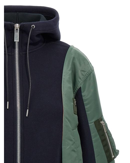 Sacai Blue 'Sponge' Hoodie