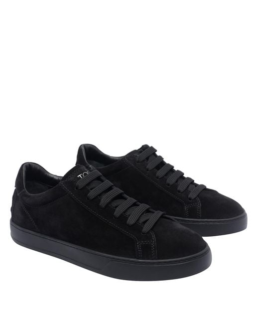Tod's Black Nabuk Sneakers for men