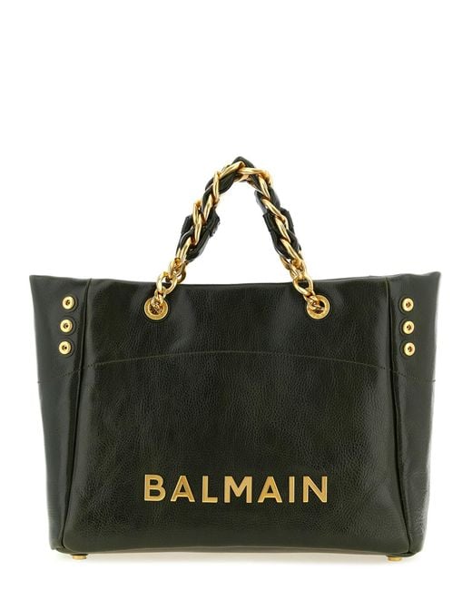Balmain Black '1945 Soft' Large Shopping Bag