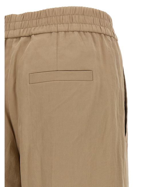 Brunello Cucinelli Natural Cotton Casual Pants