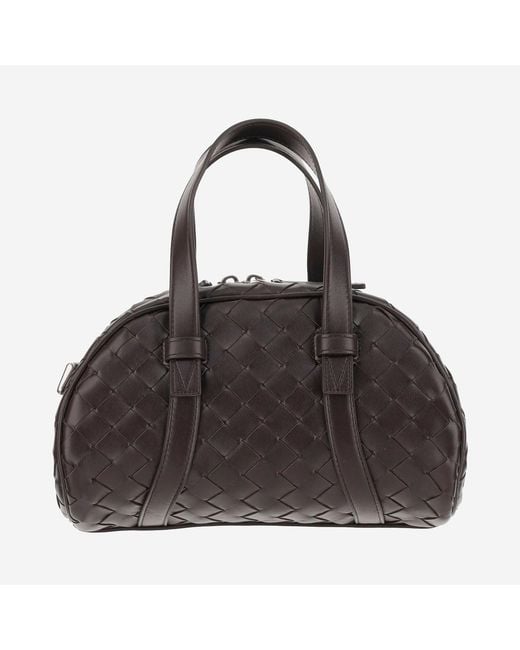 Bottega Veneta Black Woven Handbag Pelle Handbags for men