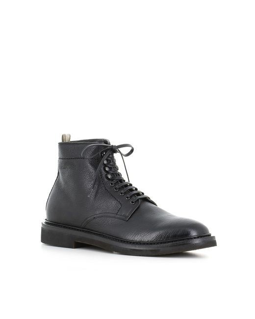 Officine Creative Black Lace Up Boot Hopkins Flexi/203 for men
