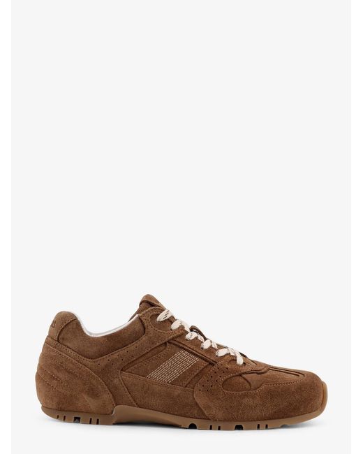 Alohas Brown Tb.56 Low-Top Suede Sneakers