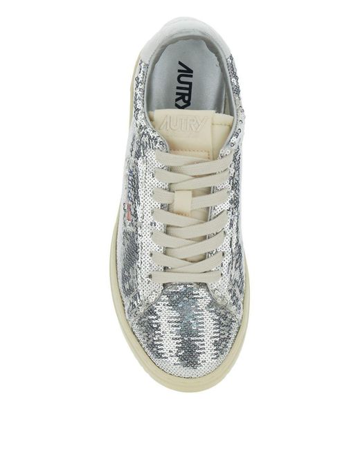 Autry Blue Medalist Low Sneakers Polyester Trainers