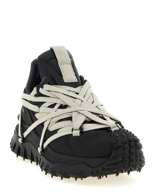 Rick Owens Black Cowhide Athletic Sneakers for men