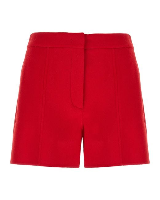 Sportmax Red Buono Bermuda And Short