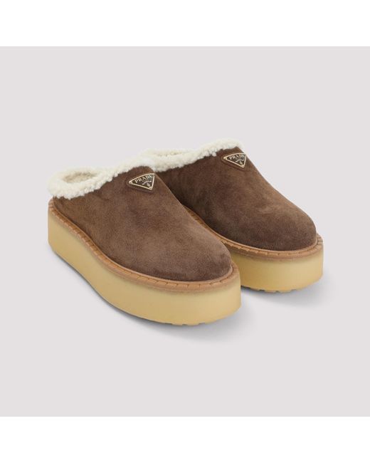 Prada Brown Mules