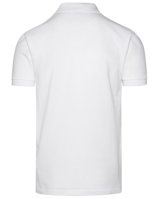 COMME DES GARÇONS PLAY White Cotton Polo Shirt for men