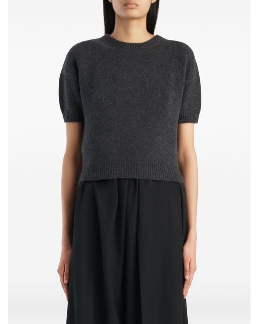 Khaite Gray Cashmere Sweater Golden
