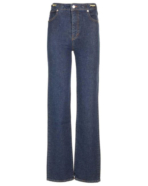 FRAME Blue The Ritz Ruler Straight Leg Jeans