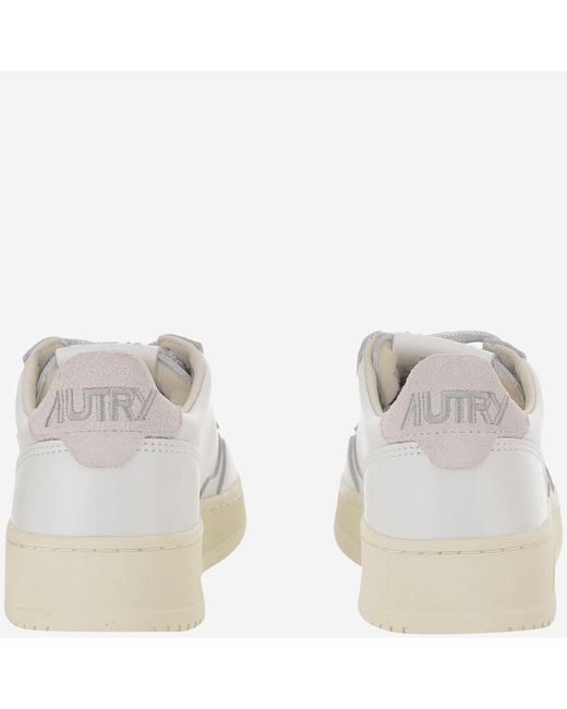 Autry White Sneakers Medalist Low Leather Leather/Rubber Trainers