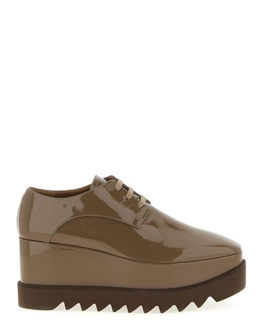 Stella McCartney Brown Stellabration Capsule 'Monocrome Elyse' Wedges