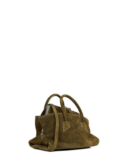 The Attico Multicolor Khaki "La Passeggiata Mini" Top Handle Bag