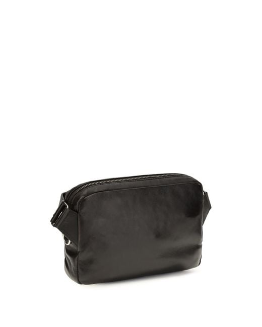 Prada Black Shoulder Bag Aged-Effect Nappa Leather Calf Bos Taurus for men