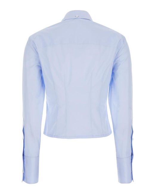 Tela Blue Shirt Darma Blouses