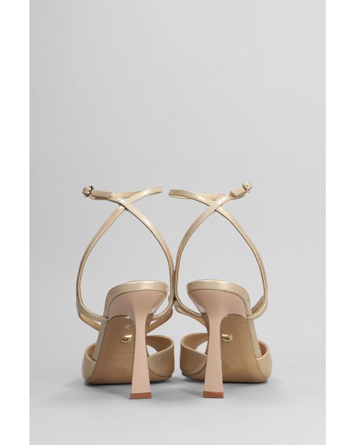 Lola Cruz Multicolor Streep Heel 95 Sandals