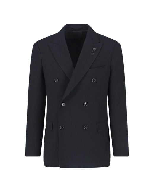 Lardini Blue Jackets Wool for men